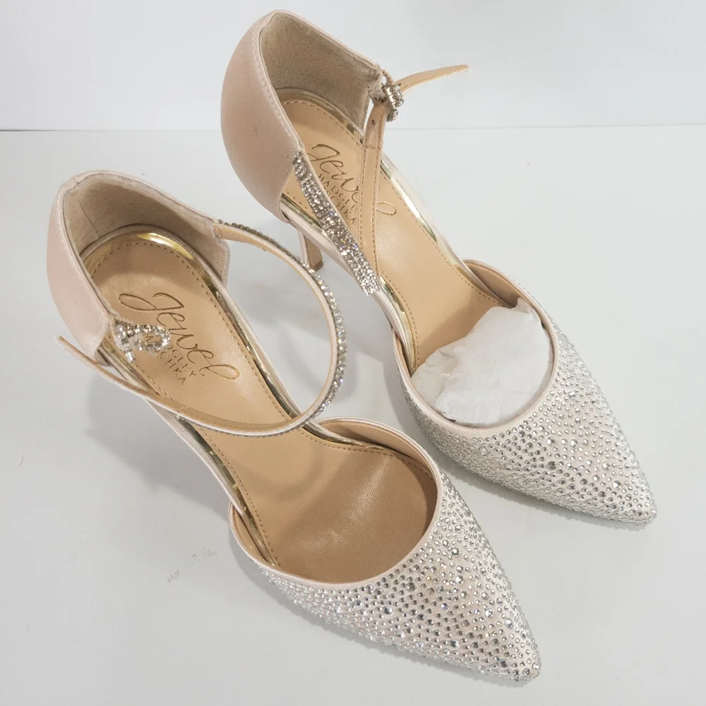 Jewel by Badgley Mischka Jailene Evening Pumps Champagne -5.5 - Picture 8 of 10